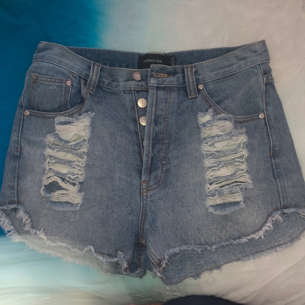 MinkPink High Waisted Shorts - size L